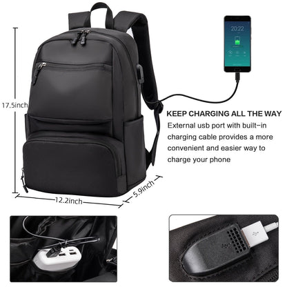 Waterproof Backpack Business Large 15.6 Inch Laptop Computer Rucksack School Bag