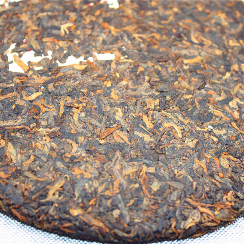 High Quality 357g Yunnan Pu'er Tea Golden Bud Cake Tea Ripe Pu'er Tea