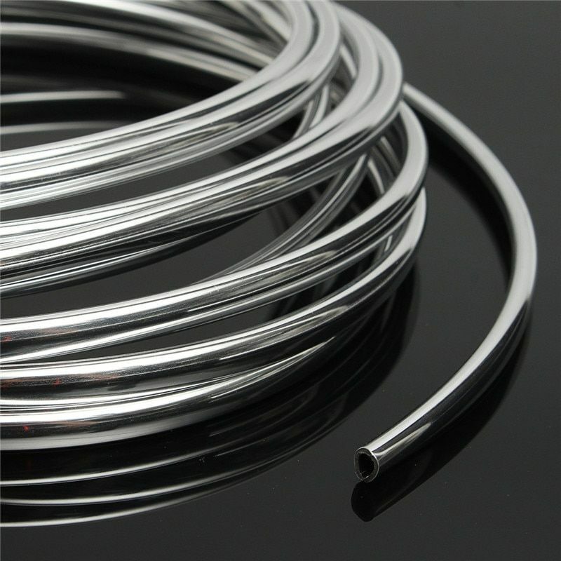 5m Car Door Protector Strip S1 Roll Styling Mouldings Moulding Chrome Body Edge