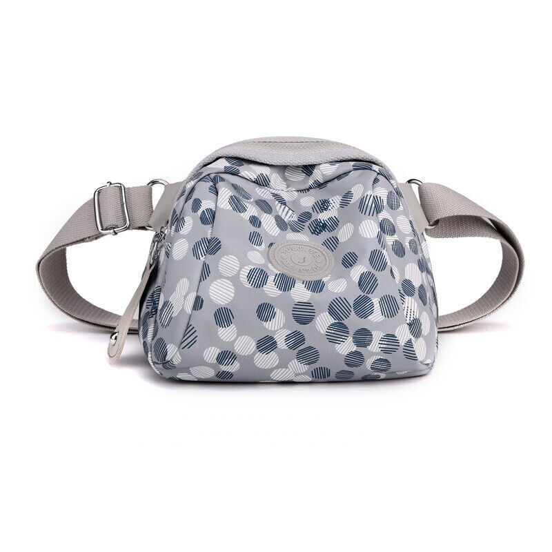 Women Shoulder Messenger printing Bag Nylon Oxford Lightweight Zipper