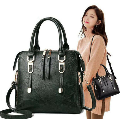Women's PU Leather Handbags Crossbody Bag Tote Messenger Ladies Shoulder Purse