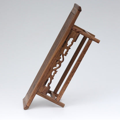 11.8" Wood Display Stand Rack Shelf Vase Bonsai Buddha Statue Base Decor