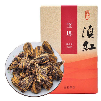 Yunnan Black Tea Extra Golden Dian Hong Pagoda Honey Fragrance Tea