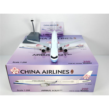 22cm 1:200 Aviation China Airlines Plane Airbus A321neo Diecast Aircraft Model