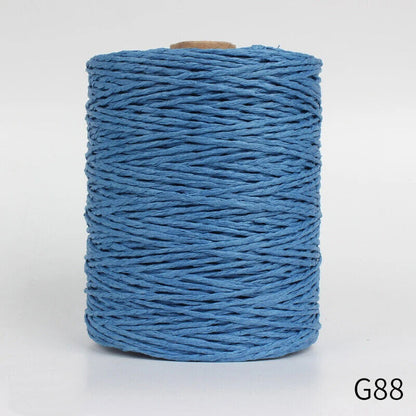 Hand Knitting Yarns 280-300M Natural Raffia Straw Colorful Crochet Threads Rolls