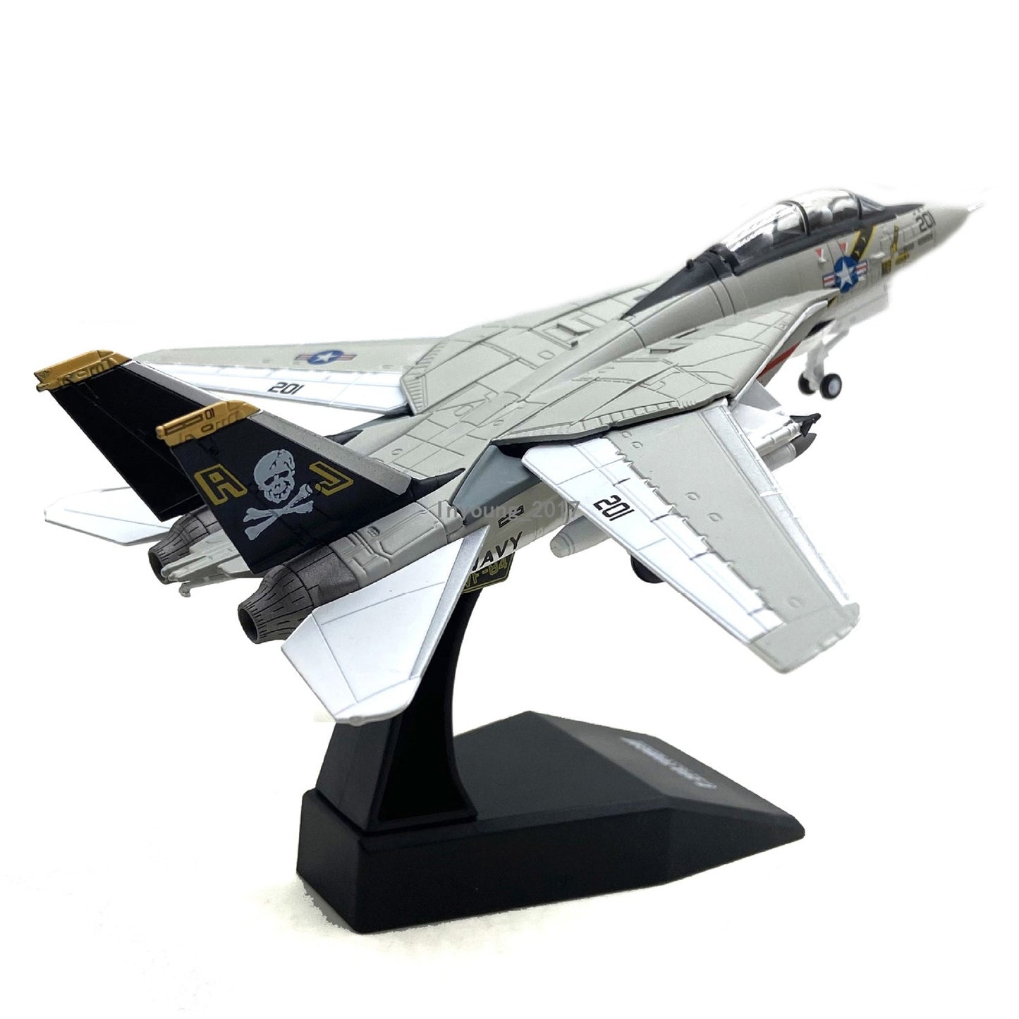 1:100 F-14A Tomcat Fighter Airplane Model Diecast Military Army Plane Model