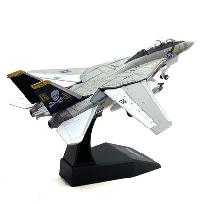 1:100 F-14A Tomcat Fighter Airplane Model Diecast Military Army Plane Model