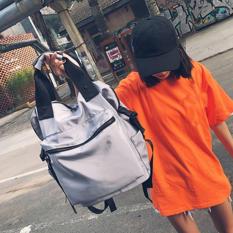 Nylon Backpack Casual Backpacks High Capacity Bag Teenage Travel Students 20-35L
