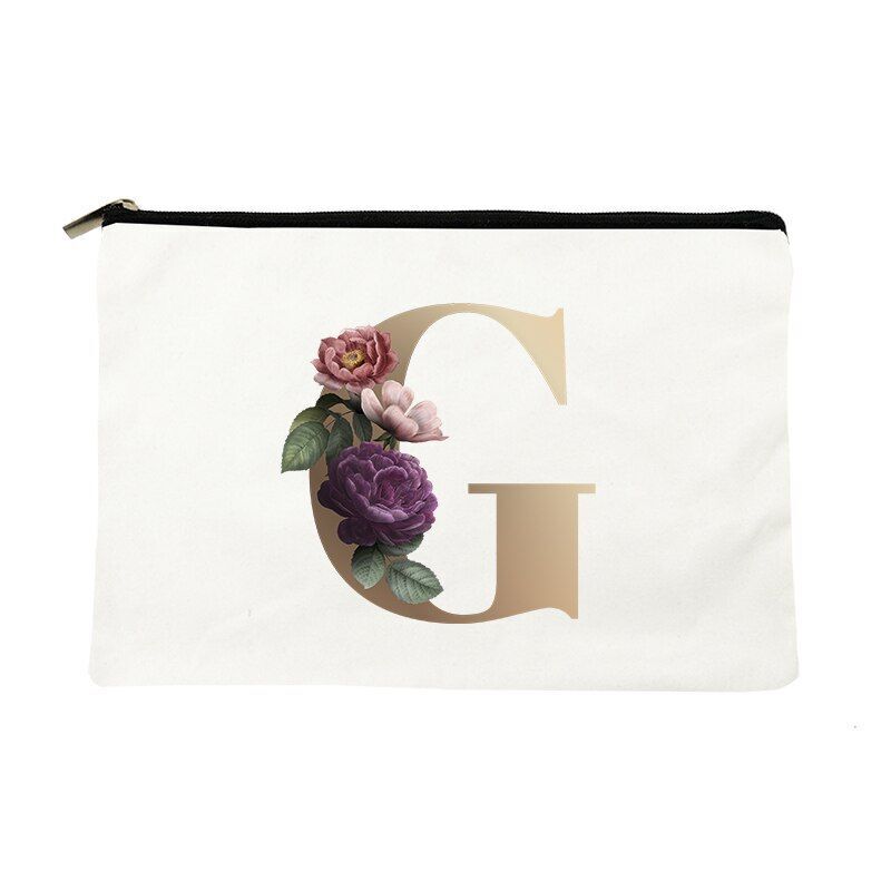 Makeup Bag Print Cosmetic Bags Bridal Party Bags Organizer Pouch Clutch Gift 1PC