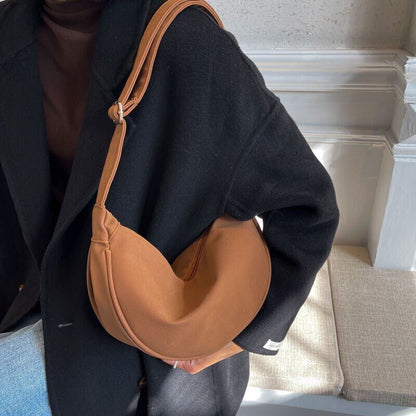 PU Leather Shoulder Dumpling Bags Women Totes Handbags Female Crossbody Bag