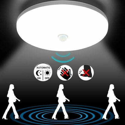 LED Ceiling Lights PIR Motion Sensor Smart Lighting AC85-265V 9W 13W 18W 24W 36W