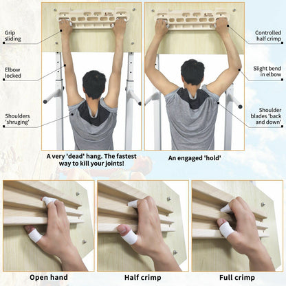 Wood Fingerboard Rock Climbing Training Boulder Indoor Holding Wall Equipment