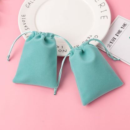 Jewelry Pouches 5Pcs Velvet Gift Packing Drawstring For Wedding Party Candy Bags