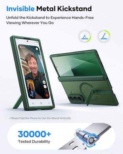for Samsung Galaxy Z Fold 7 Case with Stand, Compatible with Magsafe, Full Lens
