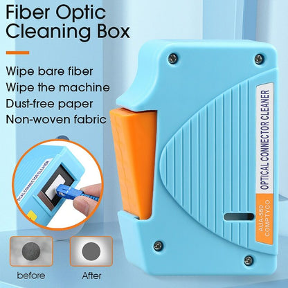 Fiber End Face Cleaning Box Fiber Wiping Tool Pigtail Cleaner Cassette Cleaner