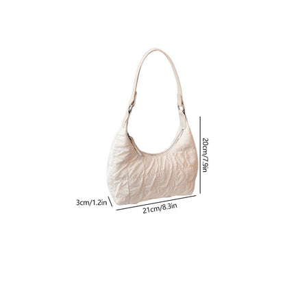 Shoulder Bag Stitching Embroidery Pillow Crossbody Bag Large Nylon Waterproof