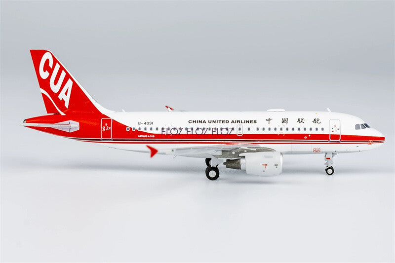 NG Models China for United Airlines for Airbus A319 B-4091 1:400 Aircraft Model