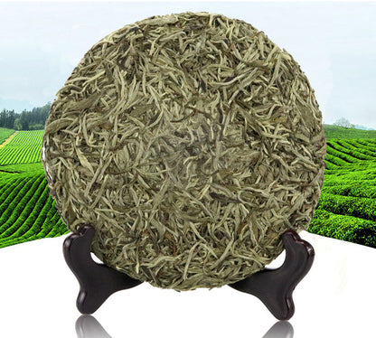 Spring White Tea Silver Needle Premium Baihao Yin Zhen Cake Kung Fu Tea 300g -