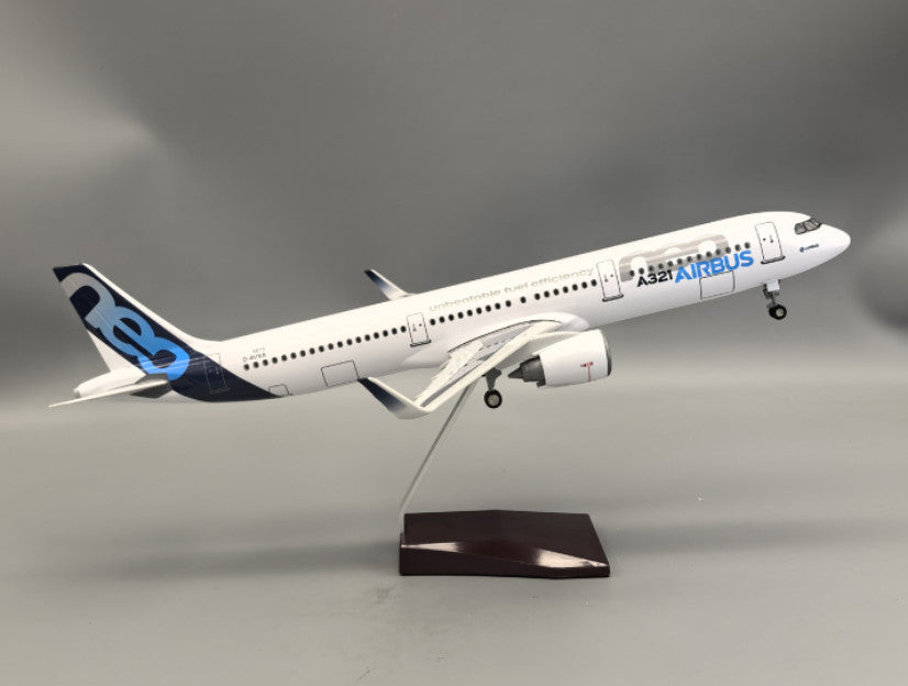 47CM 1:95 AIRBUS A321NEO Passenger Airplane Landing Gear Resin Aircraft Model