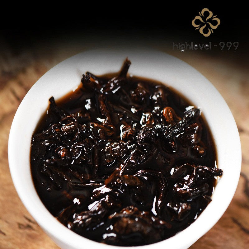 100g Ripe Pu'er Tea Brick Yunnan Xigui Compressed Aged Brick Dried Leaf Tea
