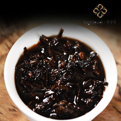 100g Ripe Pu'er Tea Brick Yunnan Xigui Compressed Aged Brick Dried Leaf Tea