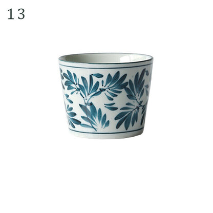 Japanese Style Ceramic Tableware Straight Cup Porcelain Tea Cup Sake Mug GIft