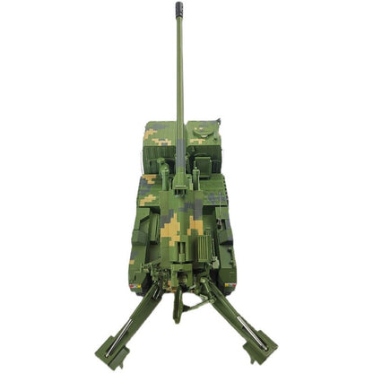 1:32 China Pcl181 155mm Vehicle Howitzer Green Camouflage Model Collection
