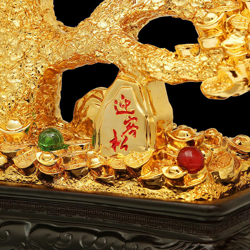 Feng Shui Resin Statue Money Tree Wealth Tree of Life Bonsai Tree Lucky Tree