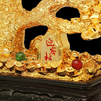 Feng Shui Resin Statue Money Tree Wealth Tree of Life Bonsai Tree Lucky Tree