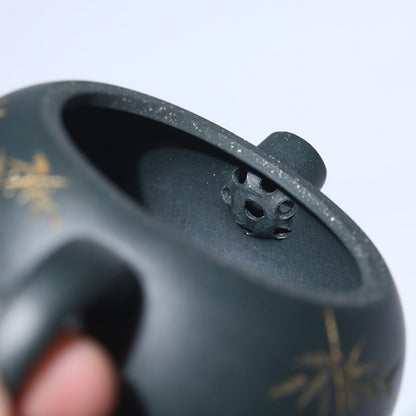 140ml Chinese Tea Pot Marked Real Yixing Zisha Clay Master Pot Handmade Carved
