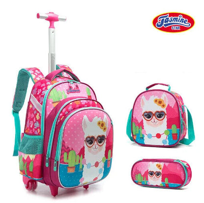 3pcs Schoolbag Lunch Bag School Bags Wheeled Backpack Student Backpack Boys