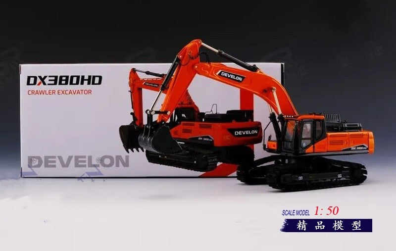 1:50 DEVELON DX380HD Crawler Excavator Construction Machine Diecast Model