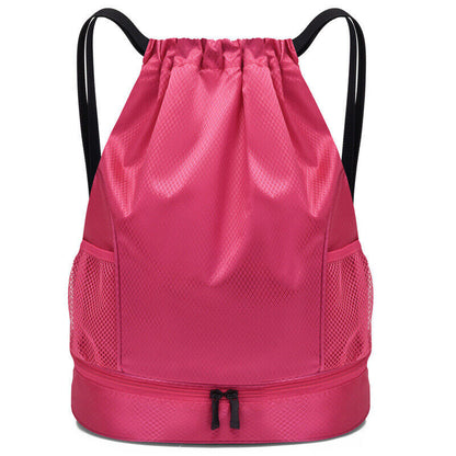 Waterproof Basketball Bag Wet Dry Separation Bags Swimming Drawstring Backpack