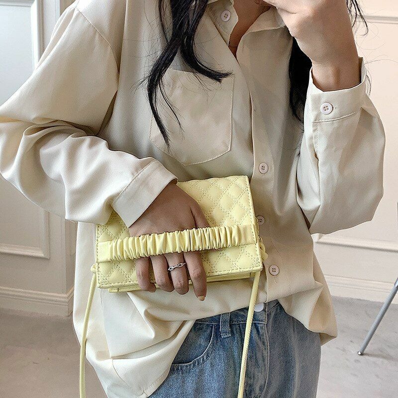 Crossbody Ladies Simple Leather Fashion Soft Evening Female Shoulder Bag Totes