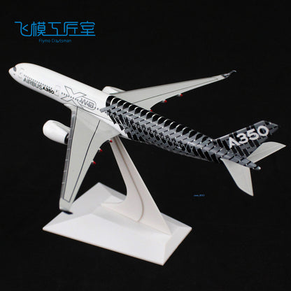 YRD 1 /400 Scale Model Airbus A350-900 Carbon Painted Zinc Alloy Diecast