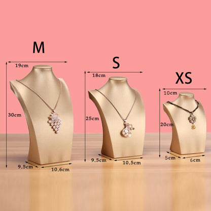 Showcase Necklace Holder Pendant Chain Jewelry Neck Bust Elegant Display Stand