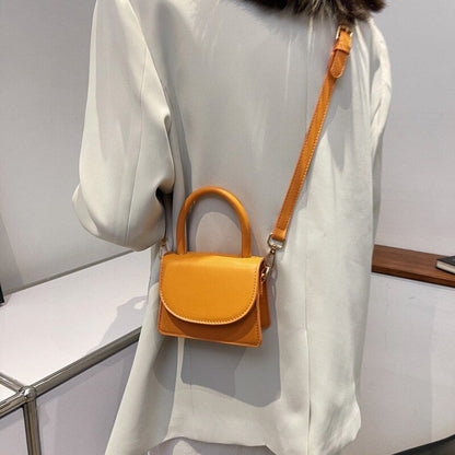Mini Leather Flap Crossbody Bag Summer Shoulder Crossbody Bag Handbag 15*11*6 CM