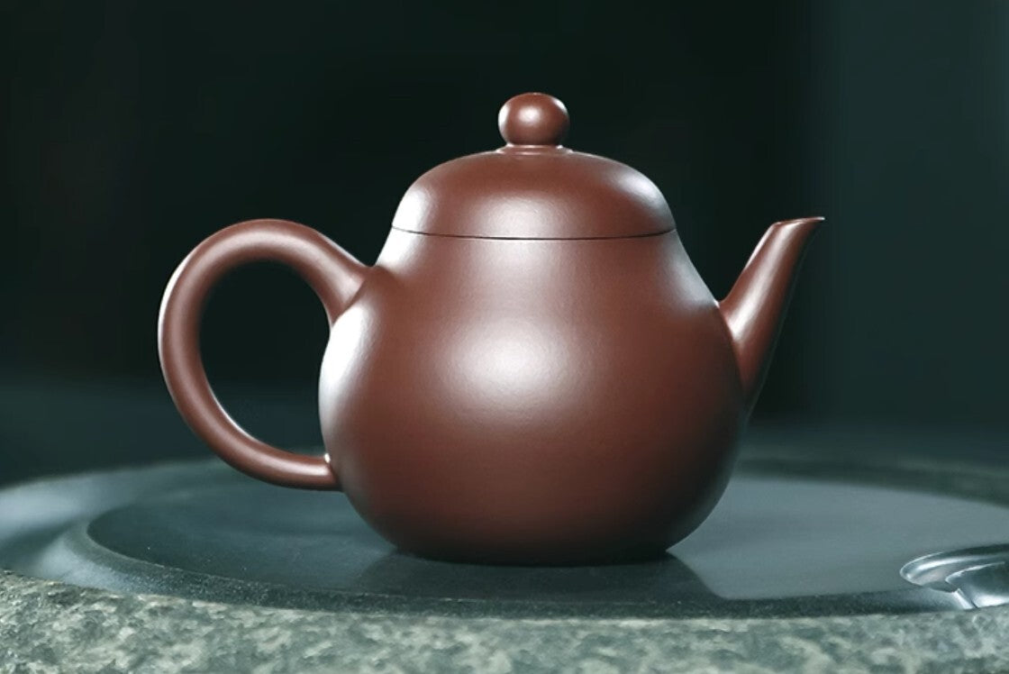 220cc chinese Yixing Handmade Zisha Purple clay Teapot GaoPear Hu Tea Pot