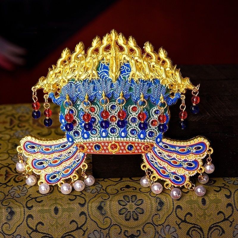 Xiaoduan Empress Dragon Phoenix Crown Fridge Magnet Metal Cultural Souvenir