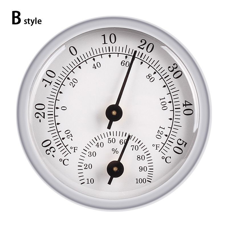 Cigar Hygrometer Metal Moisture Thermometer Gauge Cigarettes Humidity Meter 57mm