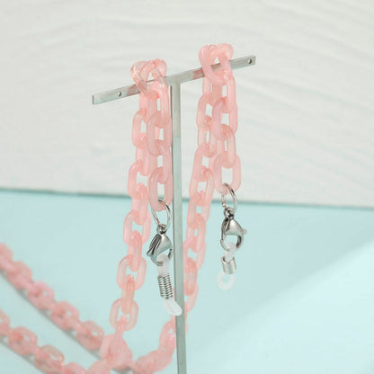 Acrylic Chain Face Mask Necklace Glasses Sunglasses Straps Women Men Neck Holder