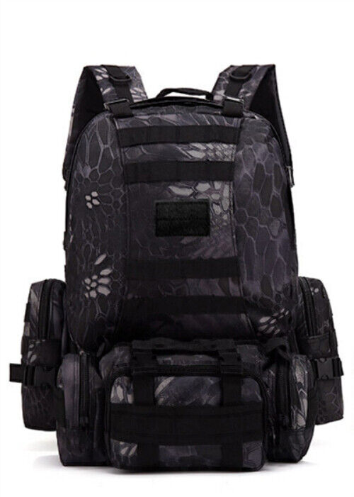 4 in 1 Backpack 55L Tactical Backpack Bag Army Rucksack Outdoor Sport Travel