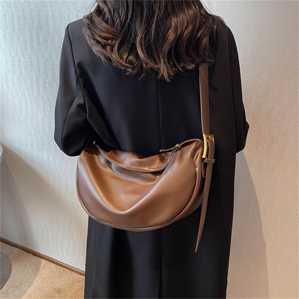 Crossbody Bags Luxury Handbags Solid Soft Shoulder Bags Travel Hobos Vintage 1PC