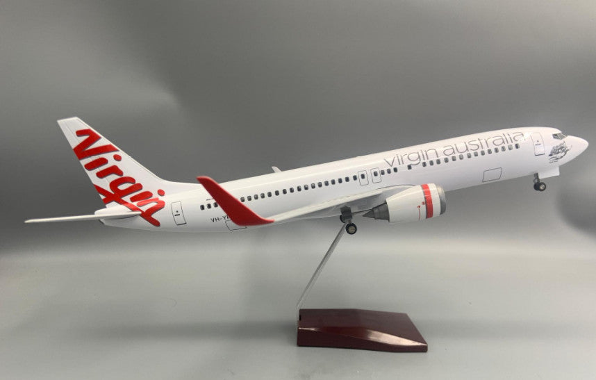 1:80 47CM Virgin Australia BOEING 737-800 Airplane Landing Gear Resin Model