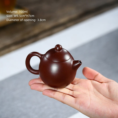 Small Tea Pot Real Yixing Zisha Purple Clay Master Pot Kungfu Tea Pot Xishi New
