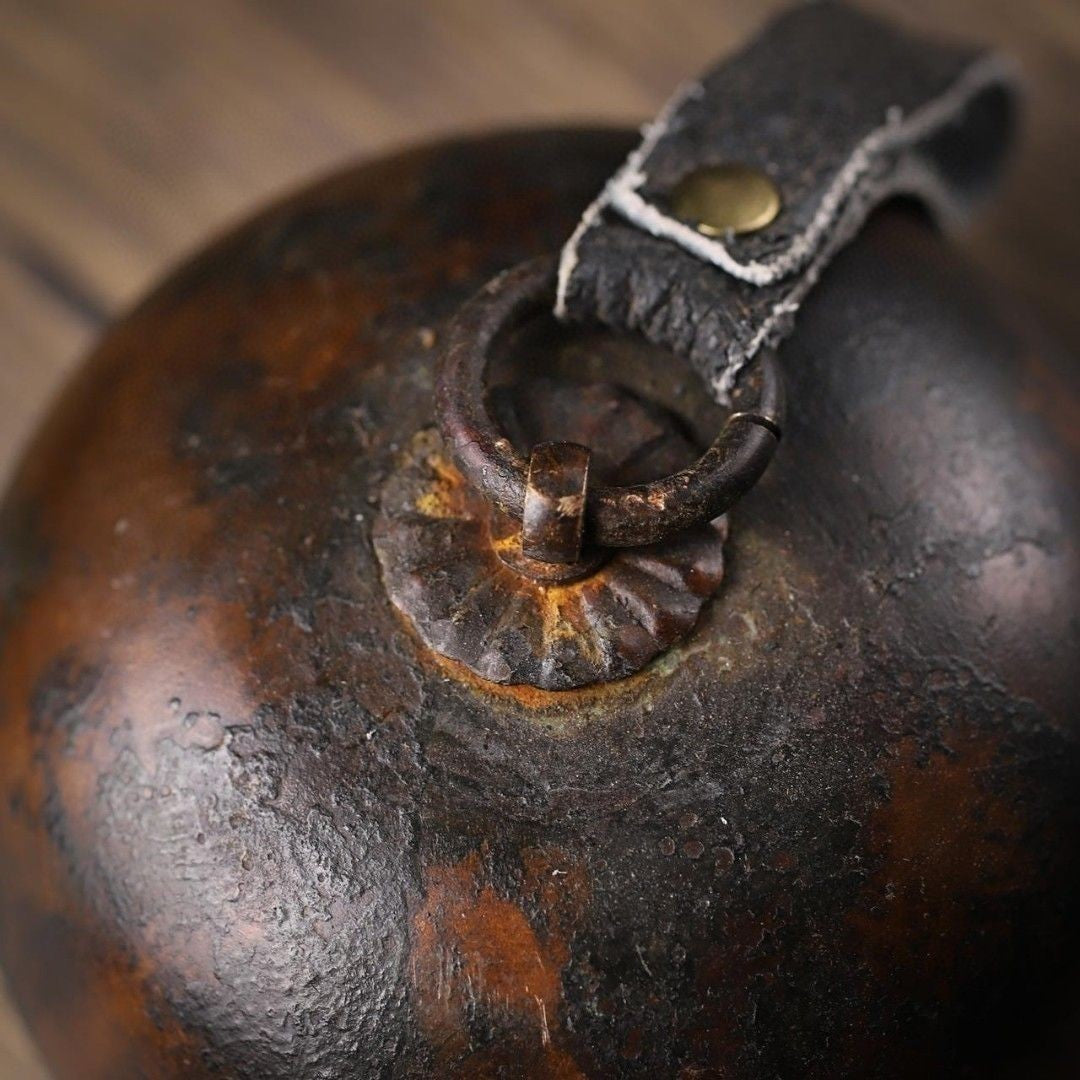 Chinese Tibetan Brass Bell 8cm Diameter Loud Sound Tibetan Craft Small Bell