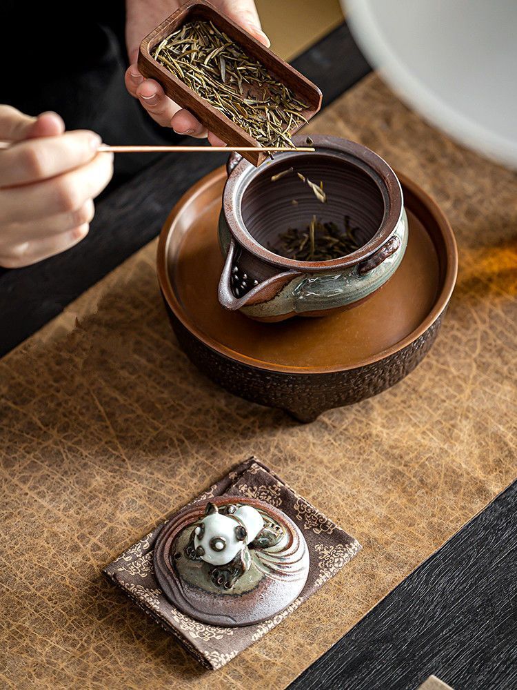 Chinese Handmade Kung Fu Tea Set Tea Pot Panlong Tea Pot Craft Decoration