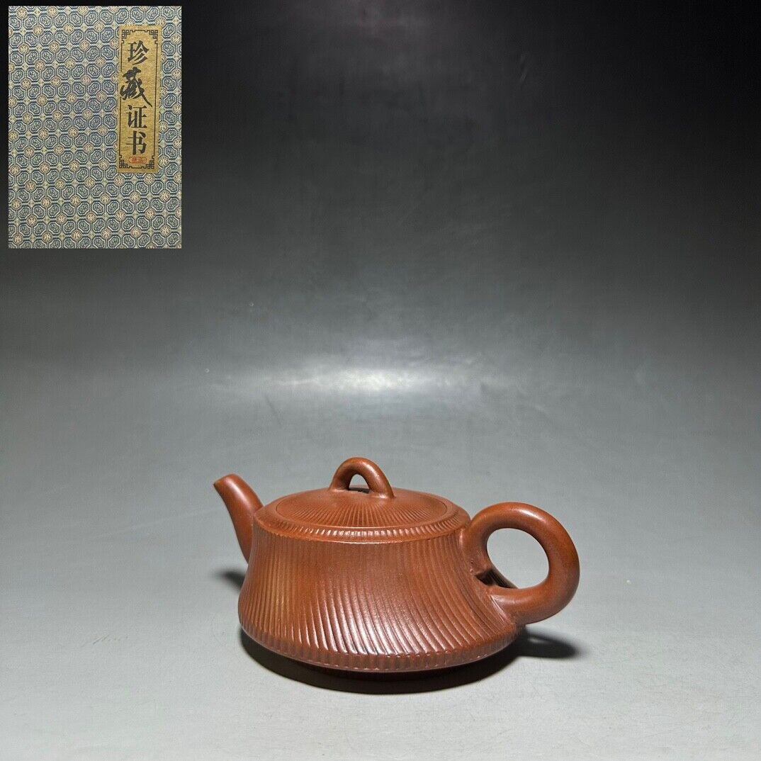 vintage chinese yixing purple clay teapot zisha ceremony teaware collection rare