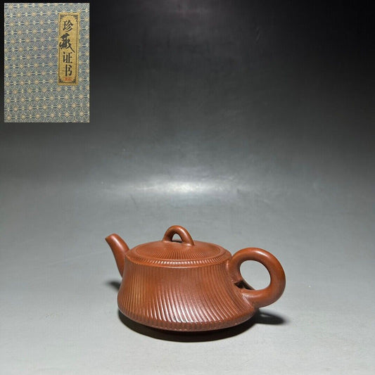 vintage chinese yixing purple clay teapot zisha ceremony teaware collection rare