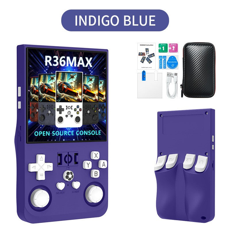 R36Max Retro Handheld Video Game Console 64-128GB 4Inch IPS Screen 22000 Games